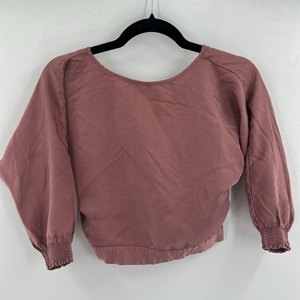 Aritzia‎ Babaton Welsh Blouse Dusty Coral Blouse XXS
